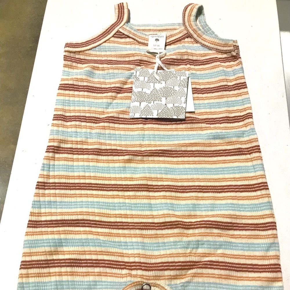 Kate Quinn one piece striped romper 3-6 months